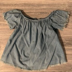 Off the should blouse!